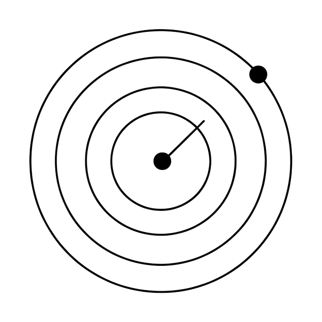Concentric circles with a single node — Tor only